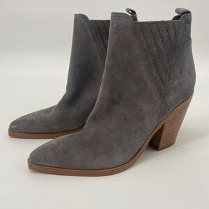 Marc Fisher Gray Ankle Boots